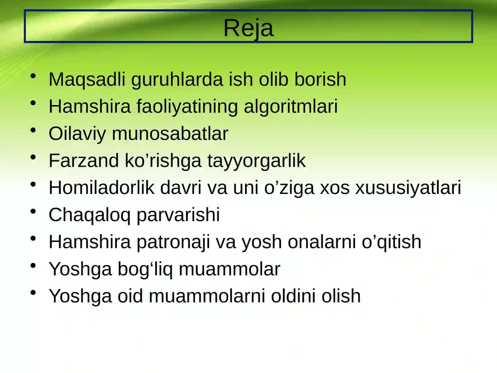 Tibbiyotda hamshira patronaj vazifalari 2