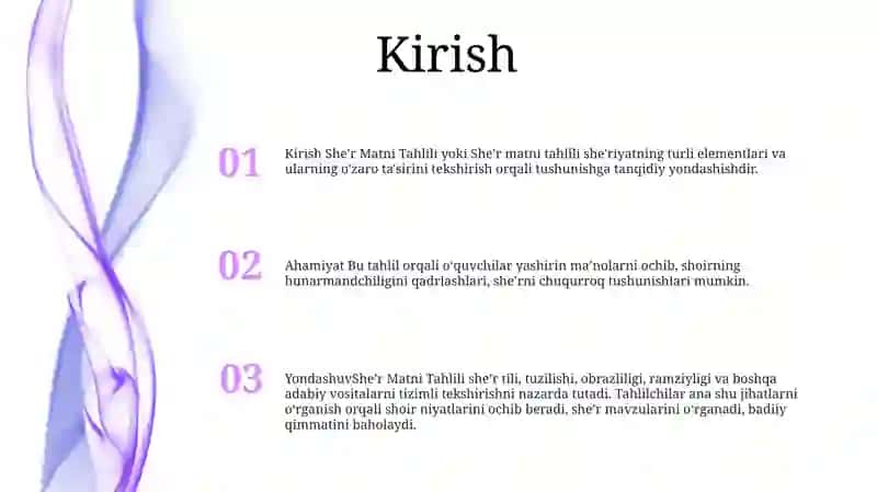 She'R Matni Tahlili 2