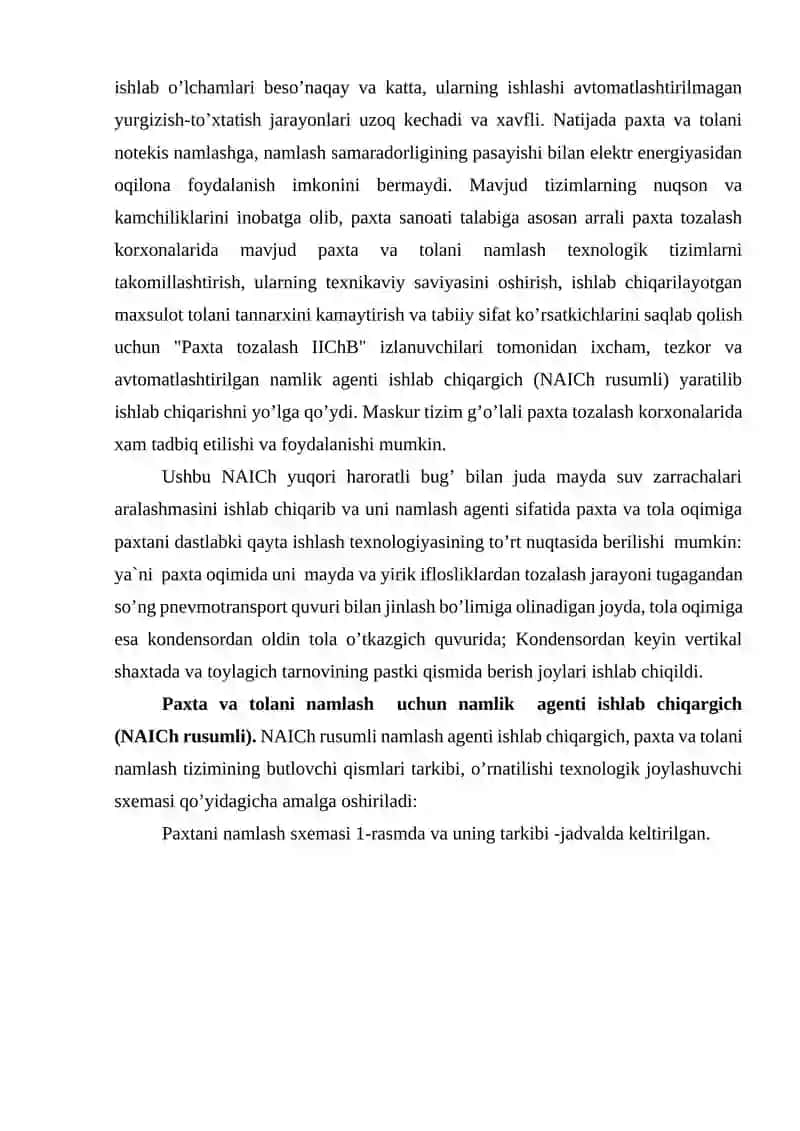 TOLANI NAMLASH TEXNOLOGIYASINI O’RGANISH 2