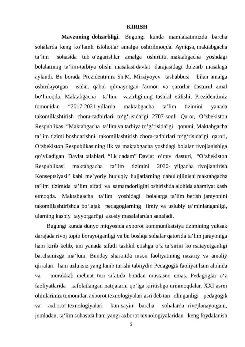 Maktabgacha Yosh Bolalar Son-sanoqqa O'rgatish Metodikasi 2