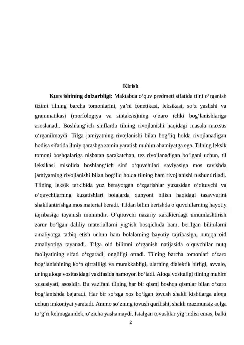 Fe’l so‘z turkumini o‘rgatishning nazariy asoslari 2