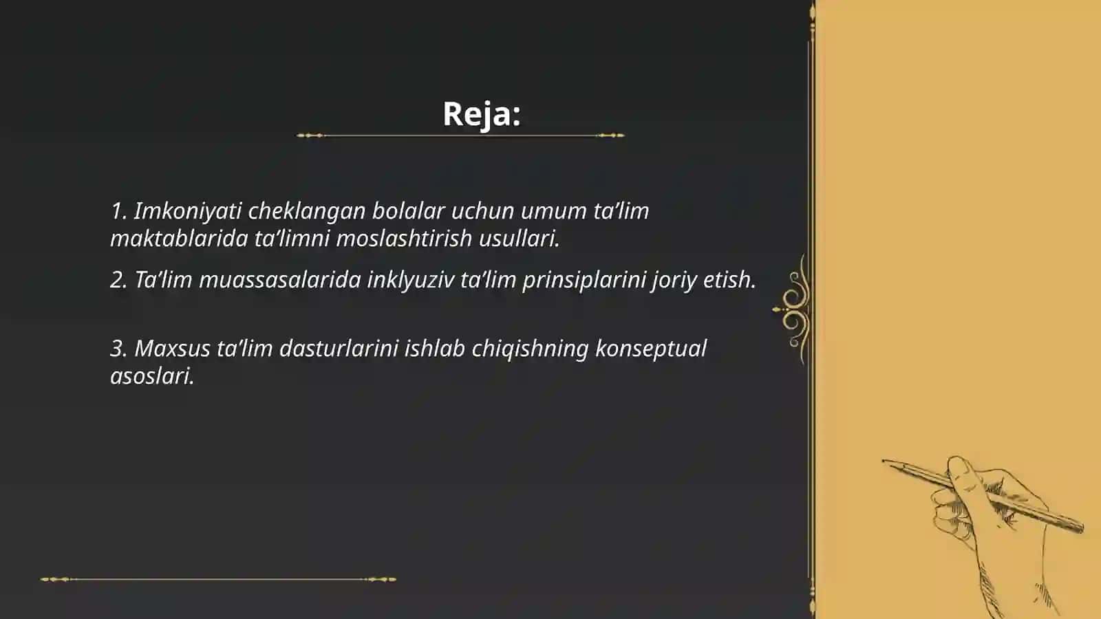 IMKONIYATI CHEKLANGAN BOLALARNI UMUM TAʼLIM MAKTABLARIDA OʻQITISHDA KONSEPTUAL TALABLAR 2