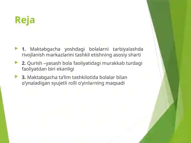 Maktabgacha ta'lim tashkilotlarida rivojlantiruvchi markazlardagi ta'limiy faoliyat 2