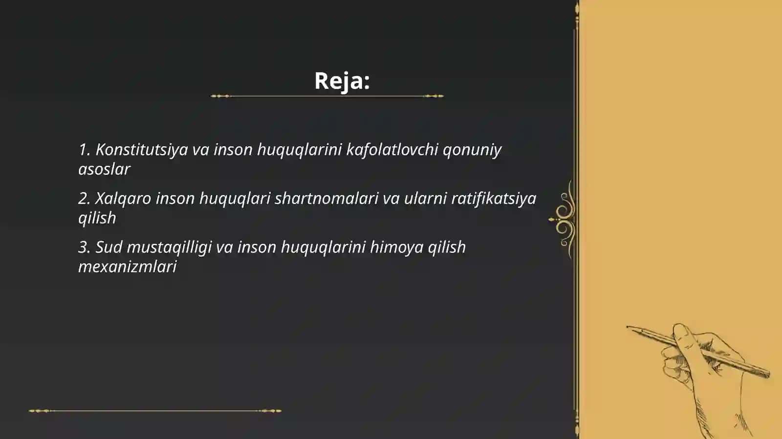 Konstitutsiya va Inson Haq-Huquqlari Kafolati 2
