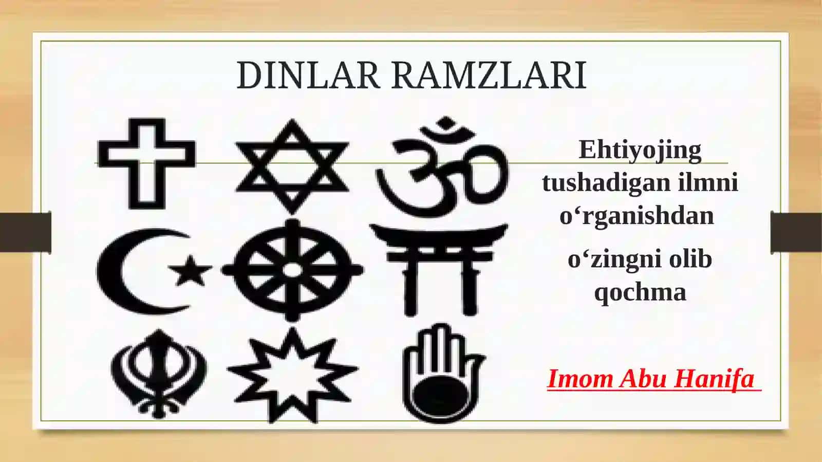 Din ijtimoiy madaniyat hodisa sifatidagi ahamiyati 2