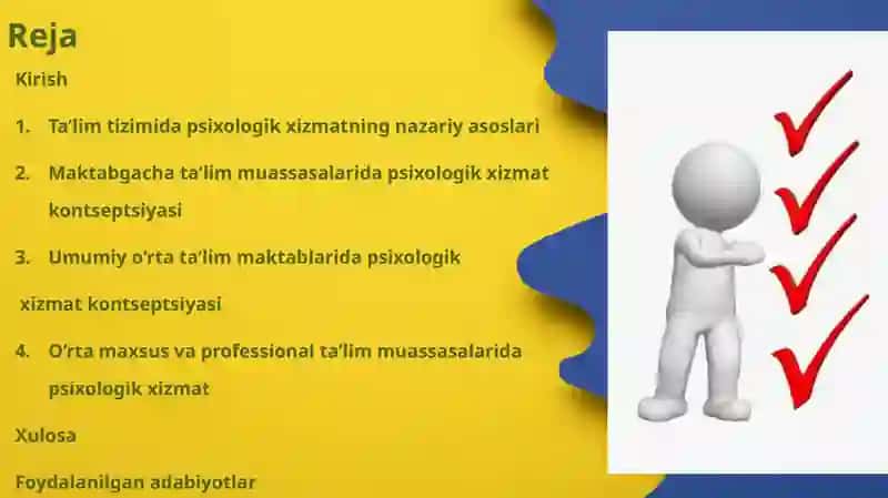 Psixologik xizmat kontseptsiyalari 2