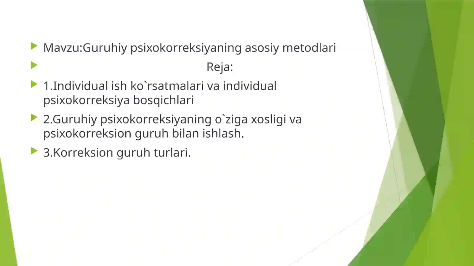 Guruhiy psixokorreksiyaning asosiy metodlari 2