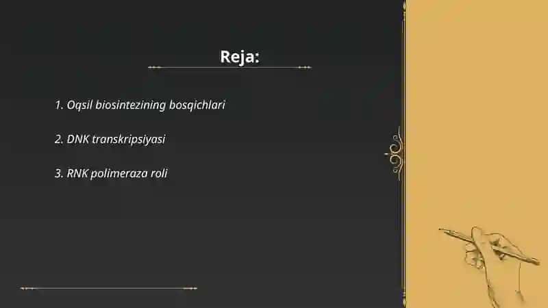 Oqsil biosintezi 2