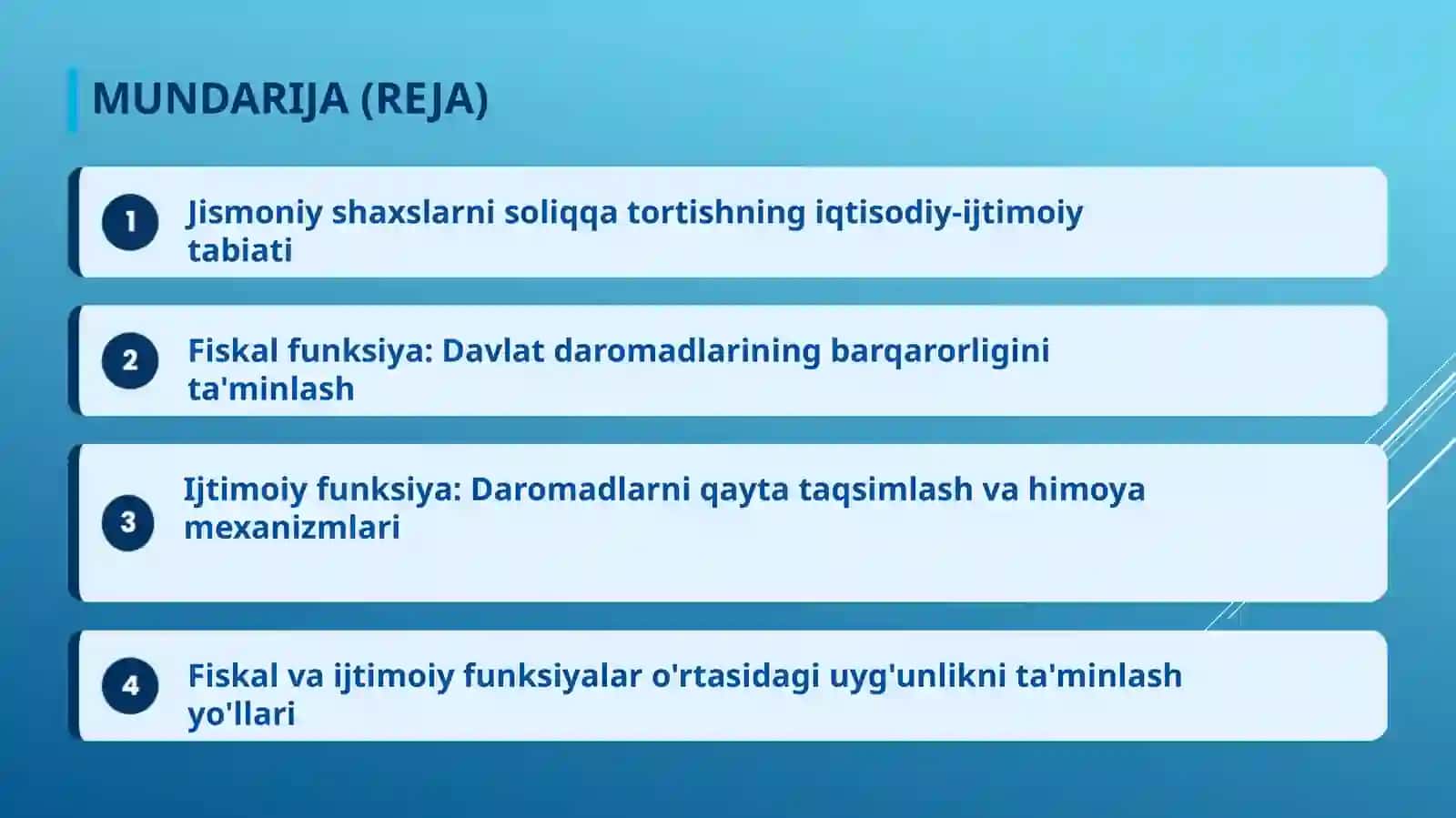 Jismoniy shaxslarni soliqqa tortishning ﬁskal va ijtimoiy funksiyalari 2
