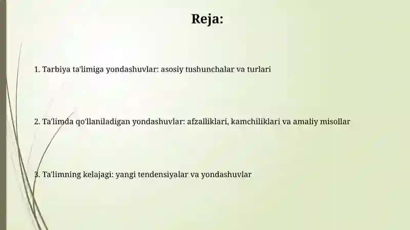 Tarbiya ta'limiga yondashuvlar: asosiy tushunchalar va turlari 2