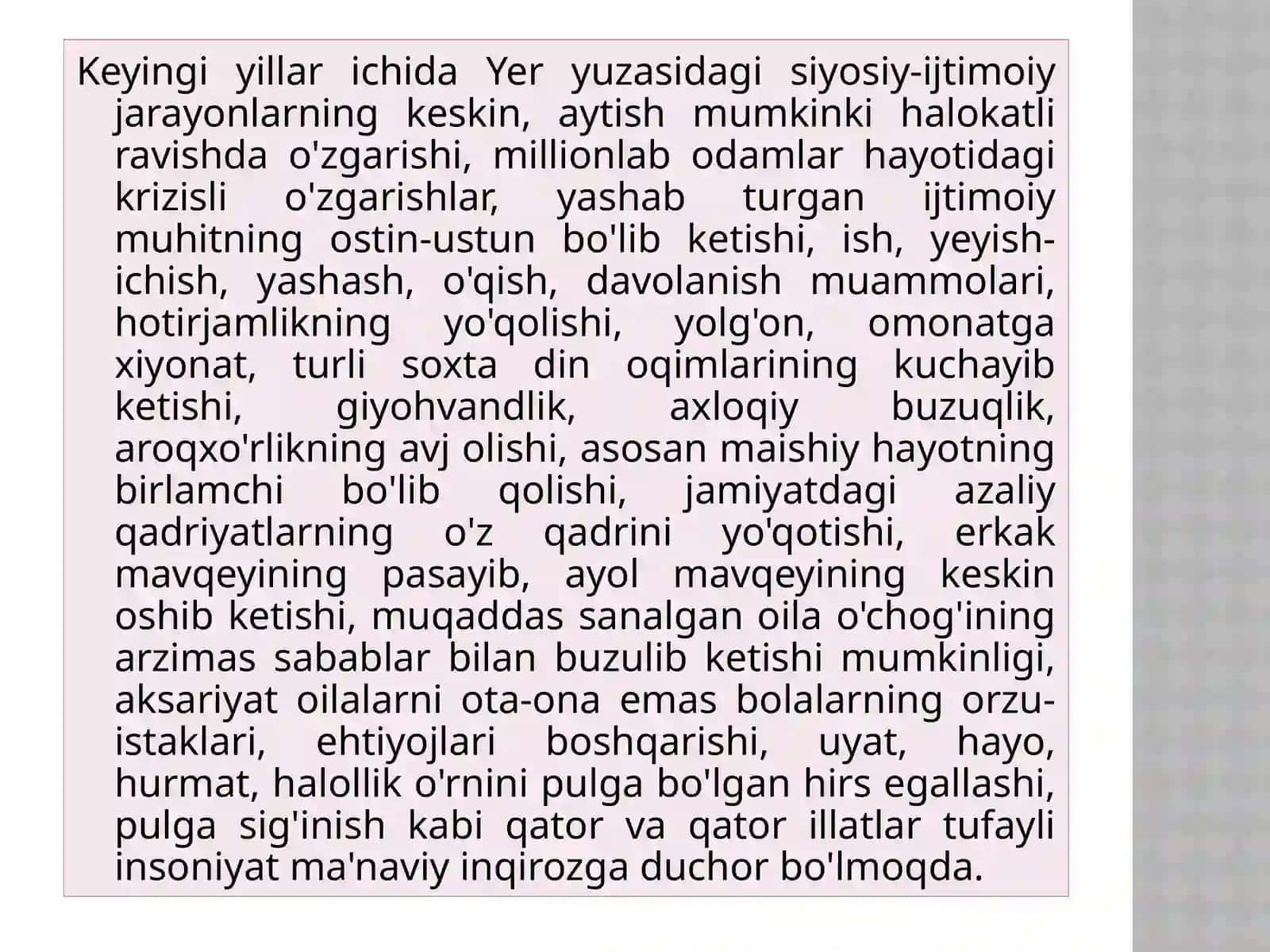 MA’NAVIY TAHDIDLAR VA ULARNING TURLARI 2