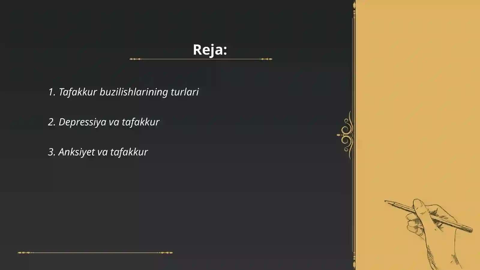 Tafakkur buzilishlari 2