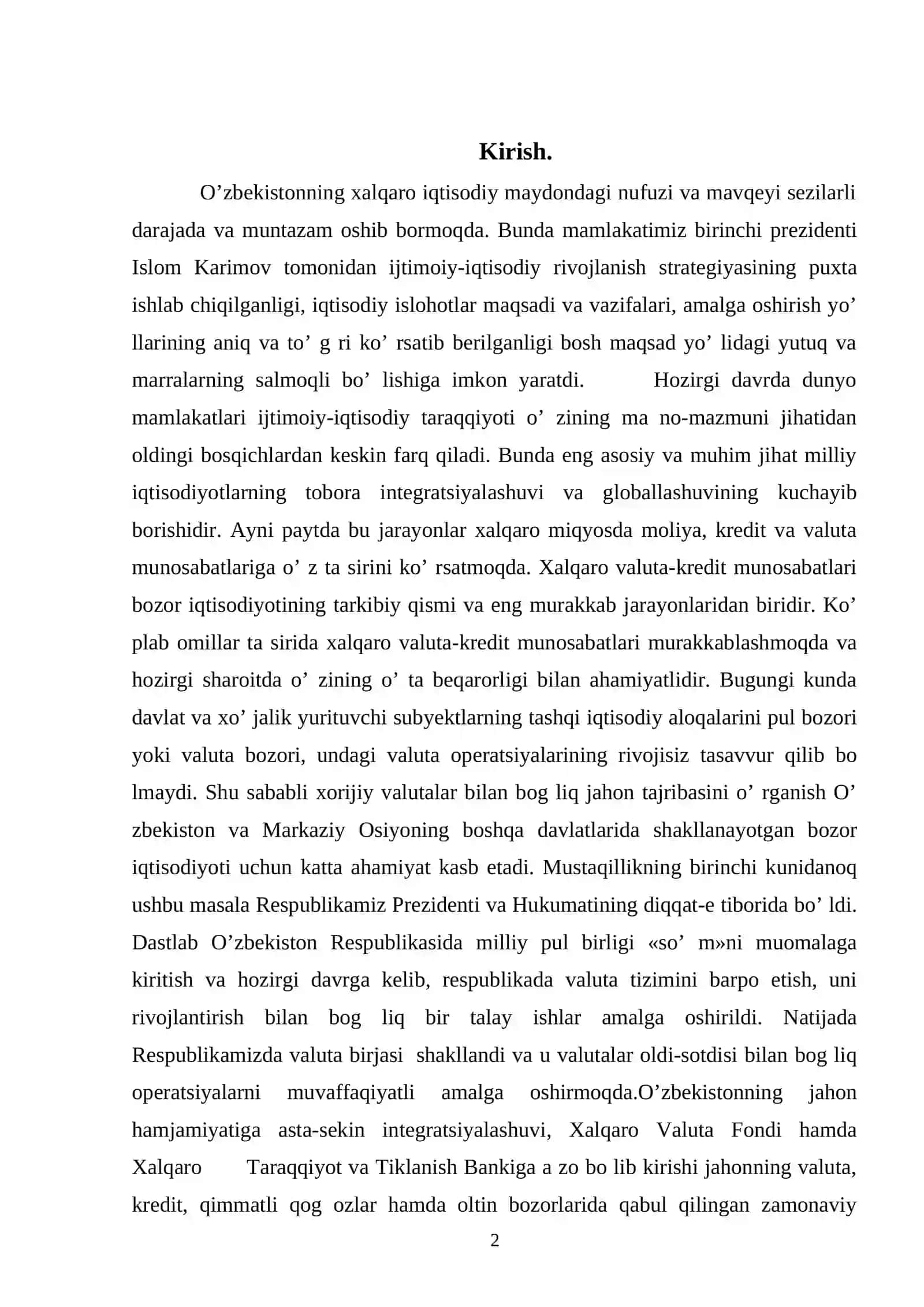 JAHON BOZORINING SHAKLLANISHI 2