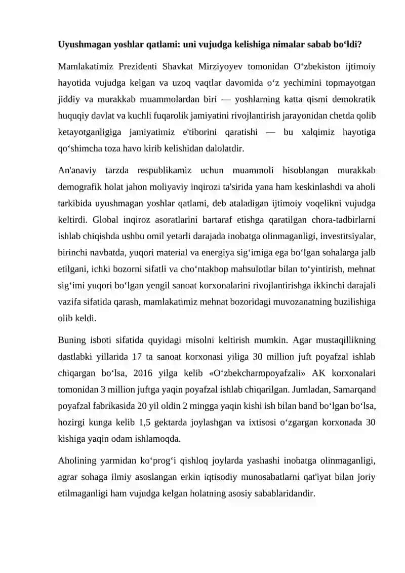 Uyushmagan yoshlar bilan olib boriladigan ijtimoiy-pedagogik ishlar 2