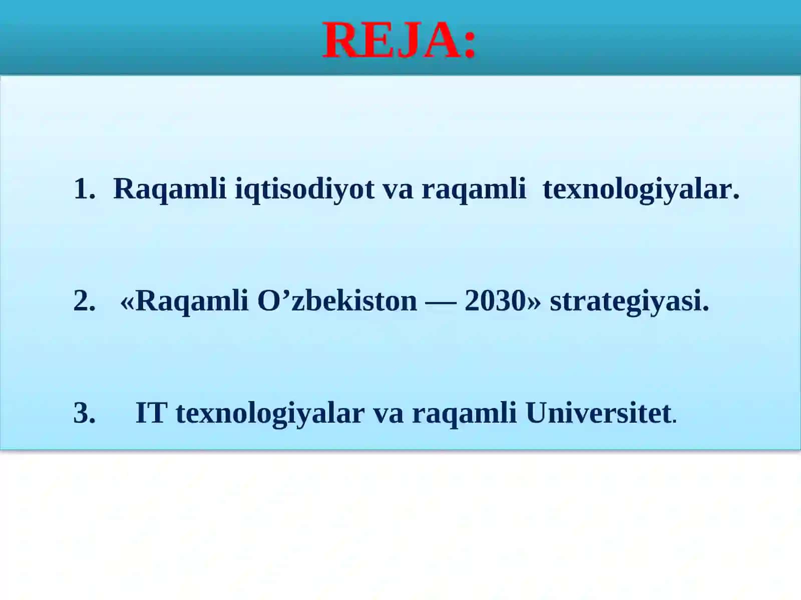 Raqamli iqtisodiyot va raqamli texnologiyalar 2