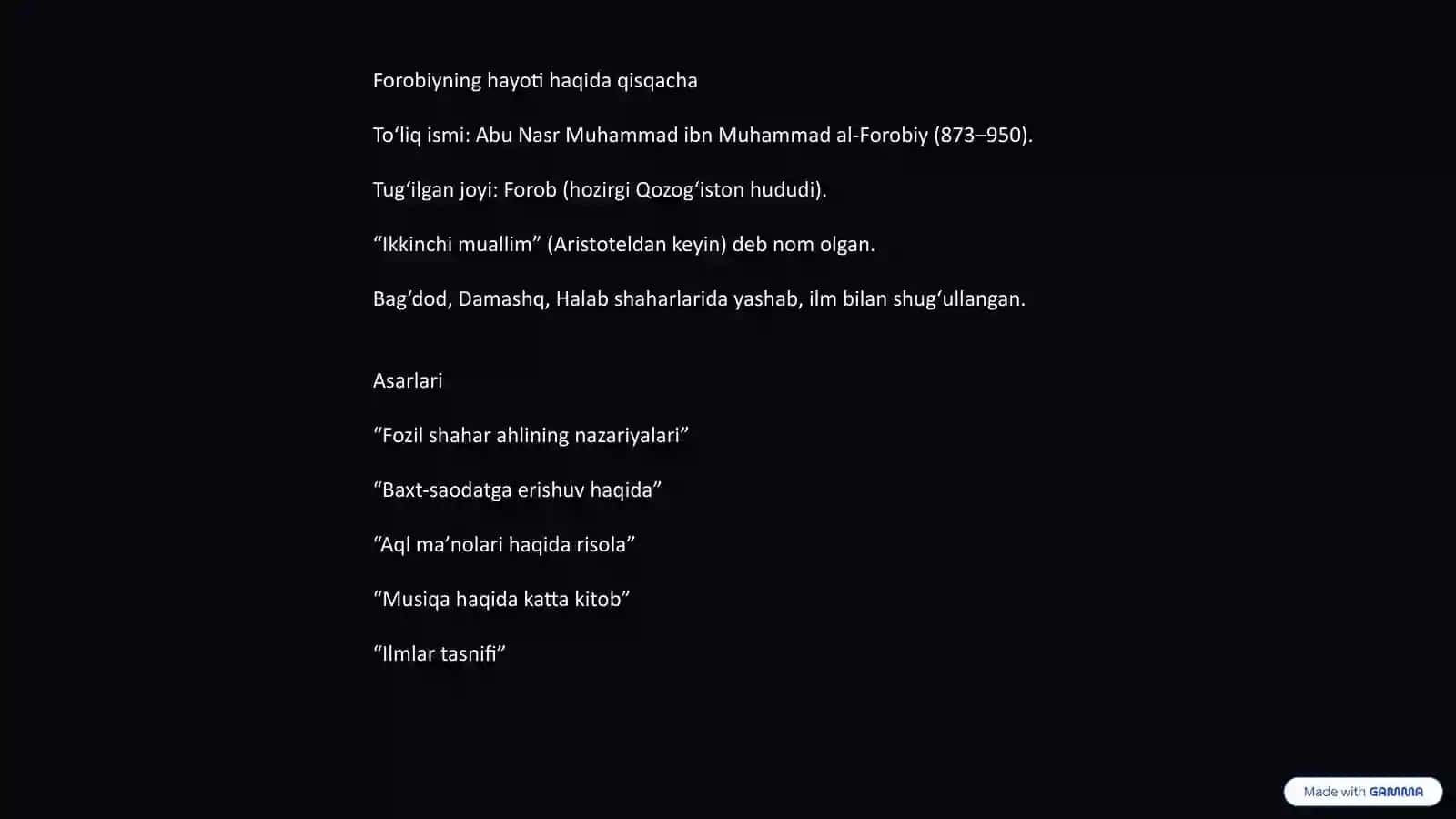 Abu Nasr Muhammad ibn Muhammad al-Forobiy 2
