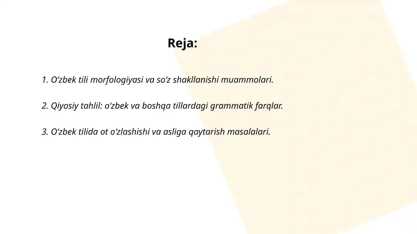 Oʻzbek tili grammatikasidagi muammolar 2
