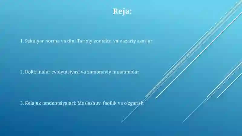 Diniy tashkilotlarning zamonaviy dunyoviy me’yorlarga moslashuvi 2