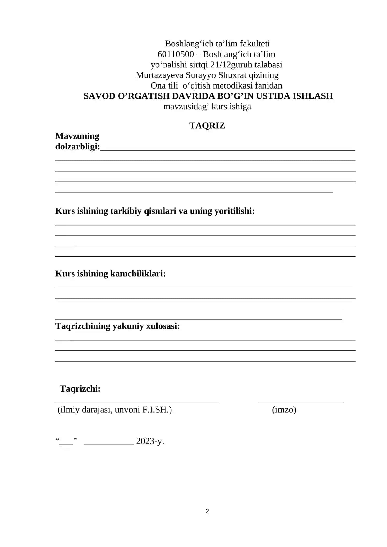 SAVOD O’RGATISH DAVRIDA BO’G’IN USTIDA ISHLASH 2