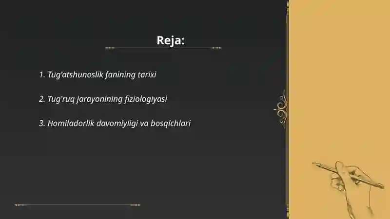 Tug'atshunoslik ilmi haqida 2