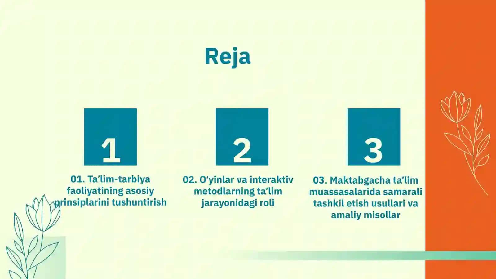 Maktabgacha ta'lim faoliyati 2