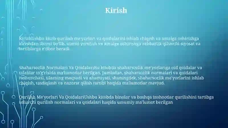 Shaharsozlik Normalari Va Qoidalari 2