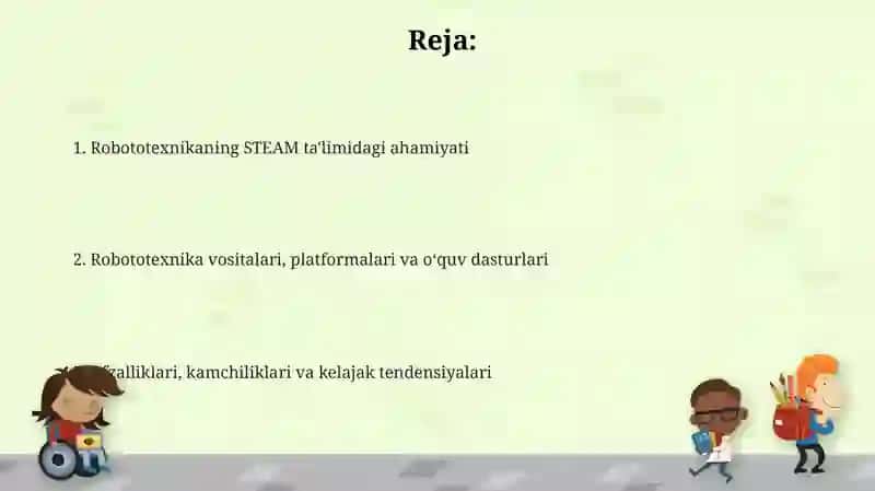 Robototexnika STEAM talim moduli sifatida 2