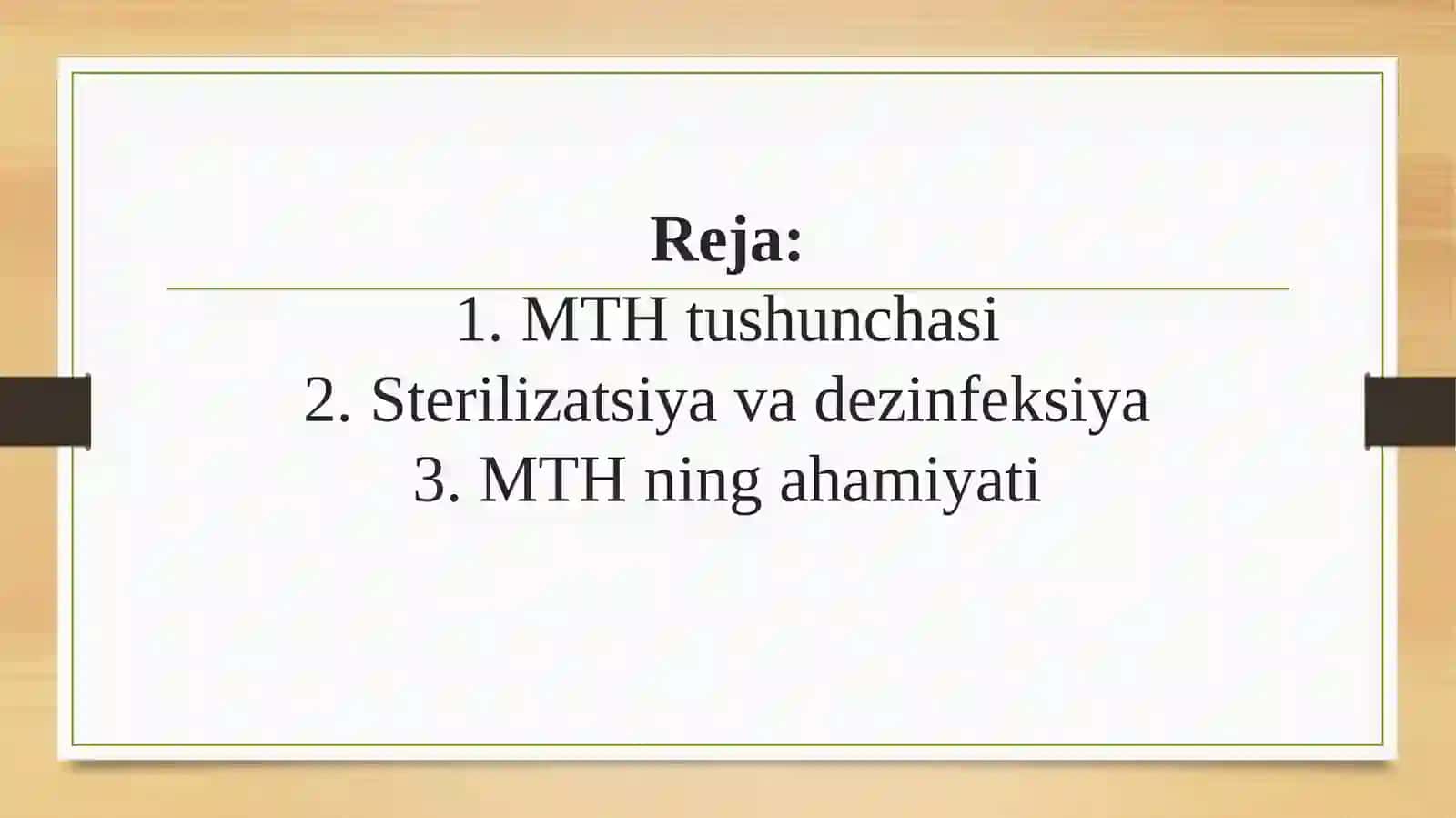 Dori vositalarini ishlab chiqarishda MTH larning o’rni va ahamiyati 2