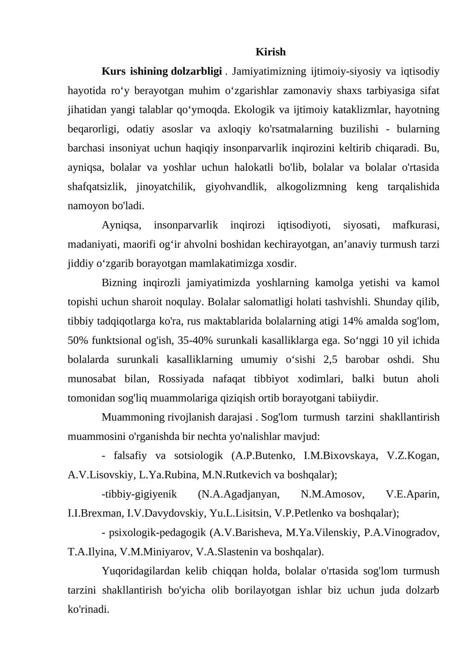 Bolalarda sog'lom turmush tarzini rivojlantirishning mohiyati 2