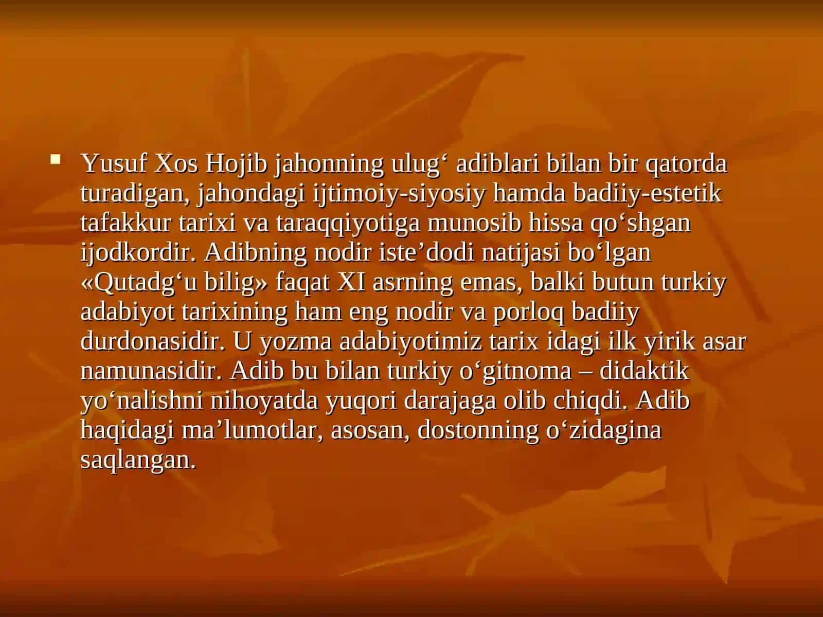 "Qutadg`u bilig" asari 2
