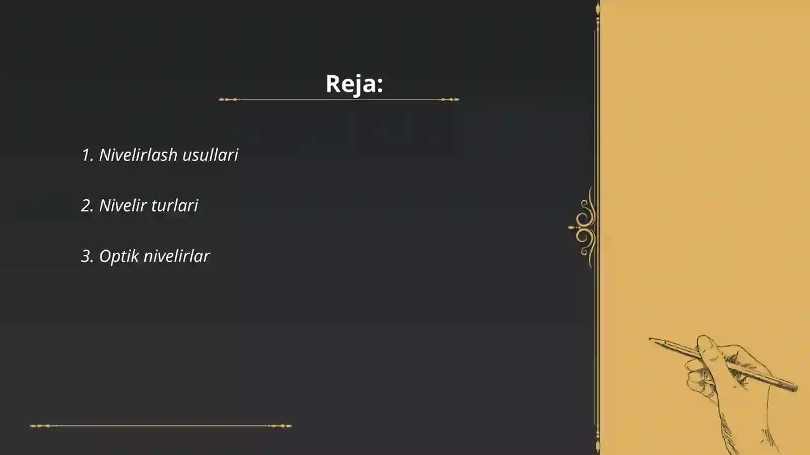 Nivelirlar va nivelir reykalari 2
