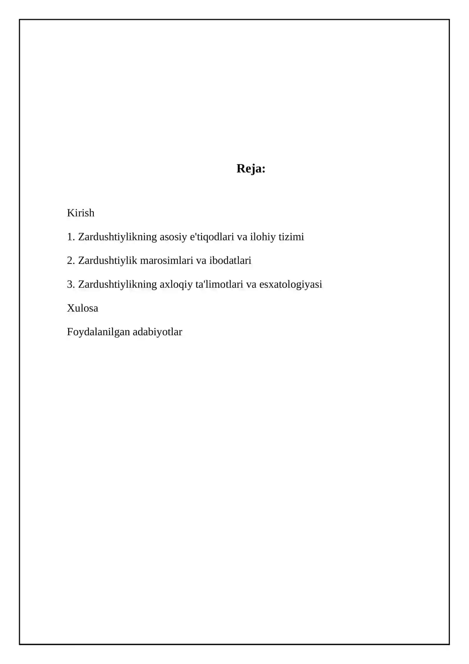 Zardushtiylikning Teologik Tizimlari va Diniy Marosimlari 2