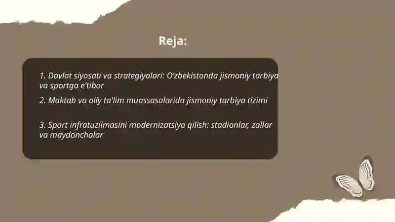 Oʻzbekistonda jismoniy tarbiya va sportga berilayotgan eʼtibor 2