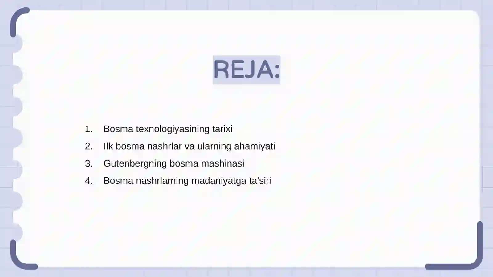 Insoniyat hayotida ilk bosma nashrlar 2