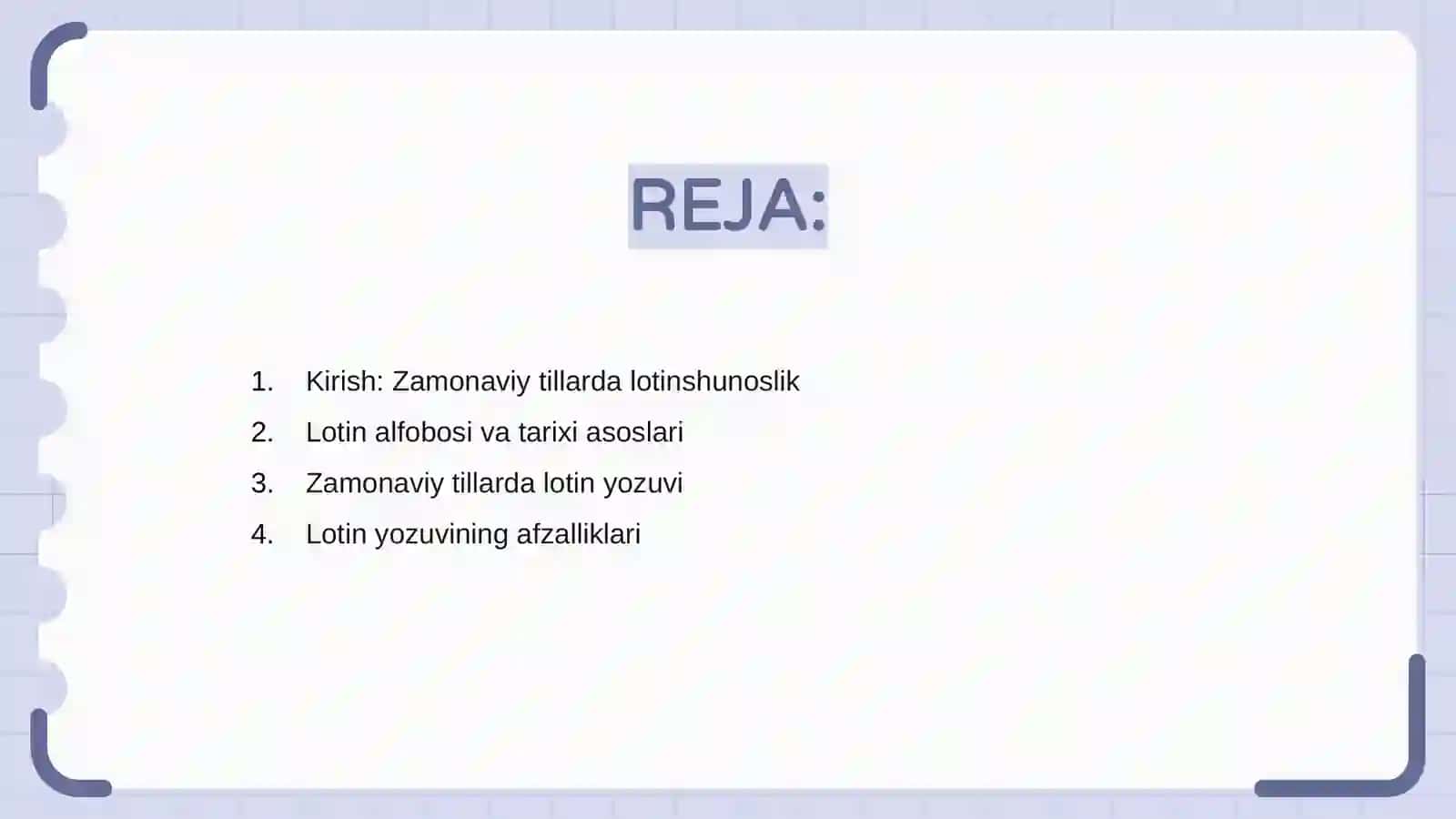 Zamonaviy tillarda lotinshunoslik 2