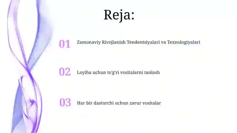 Uskunaviy dasturiy ta’minoti (Dasturiy ta’minotni ishlab chiqish vositalari) 2
