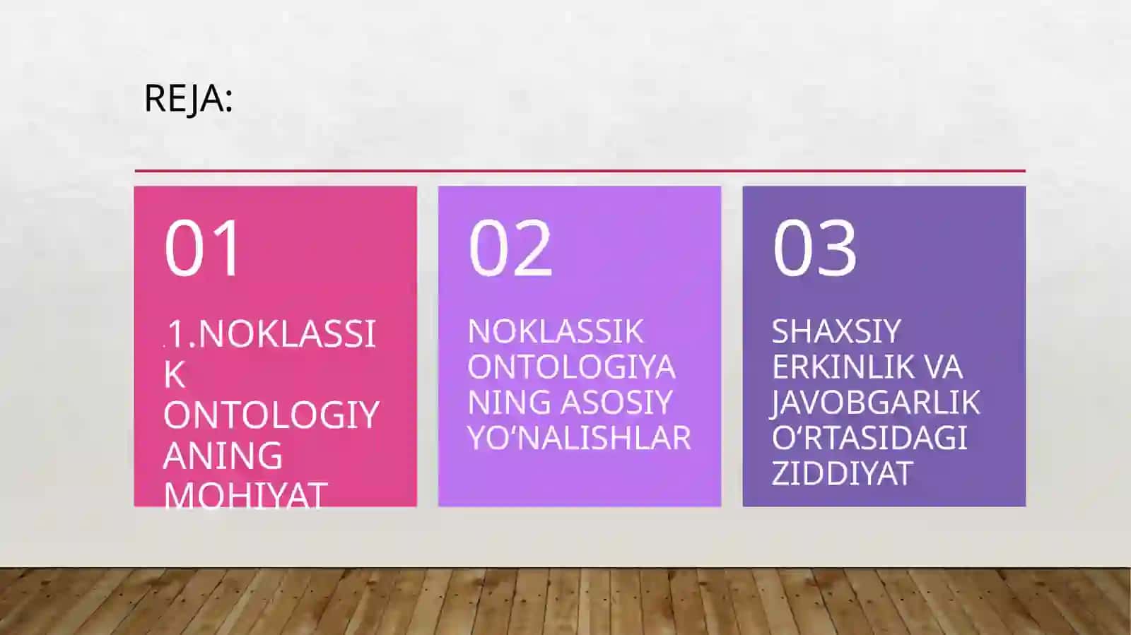 Noklassik ontologiyaning yo'nalishlari va mohiyati 2