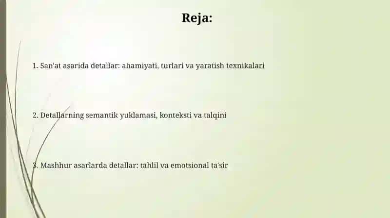 Badiiy asarda detal 2