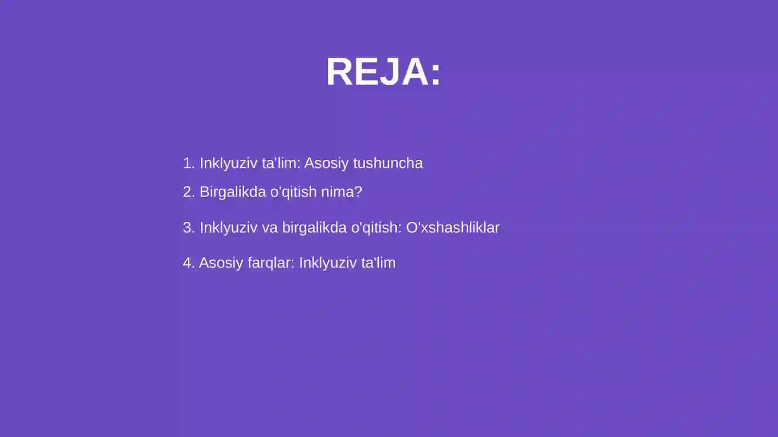 Inklyuziv va birgalikda o'qitish 2