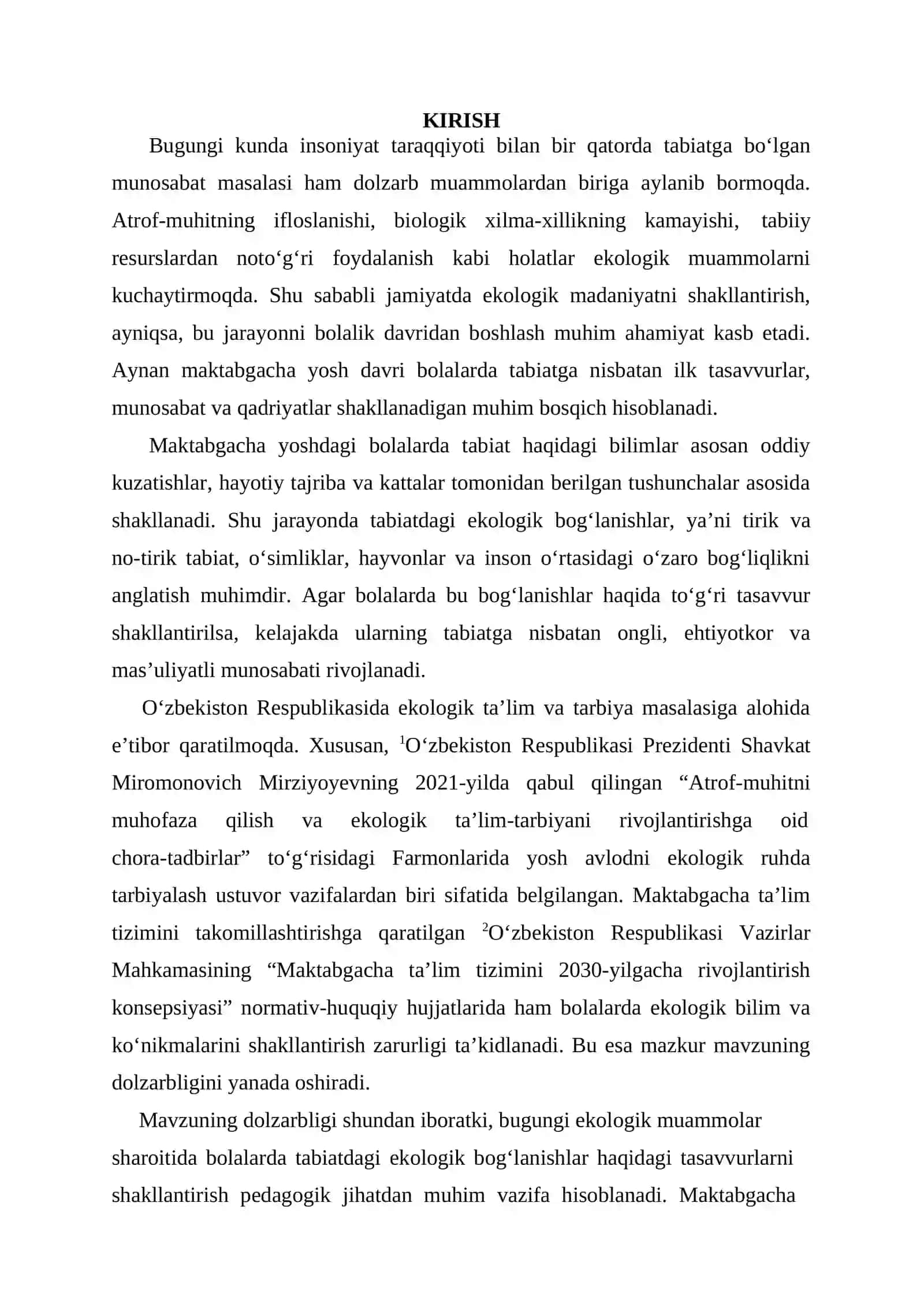 Tabiatdagi ekologik bog'lanishlar haqida bolalarda tasavvur shakllantirish 2