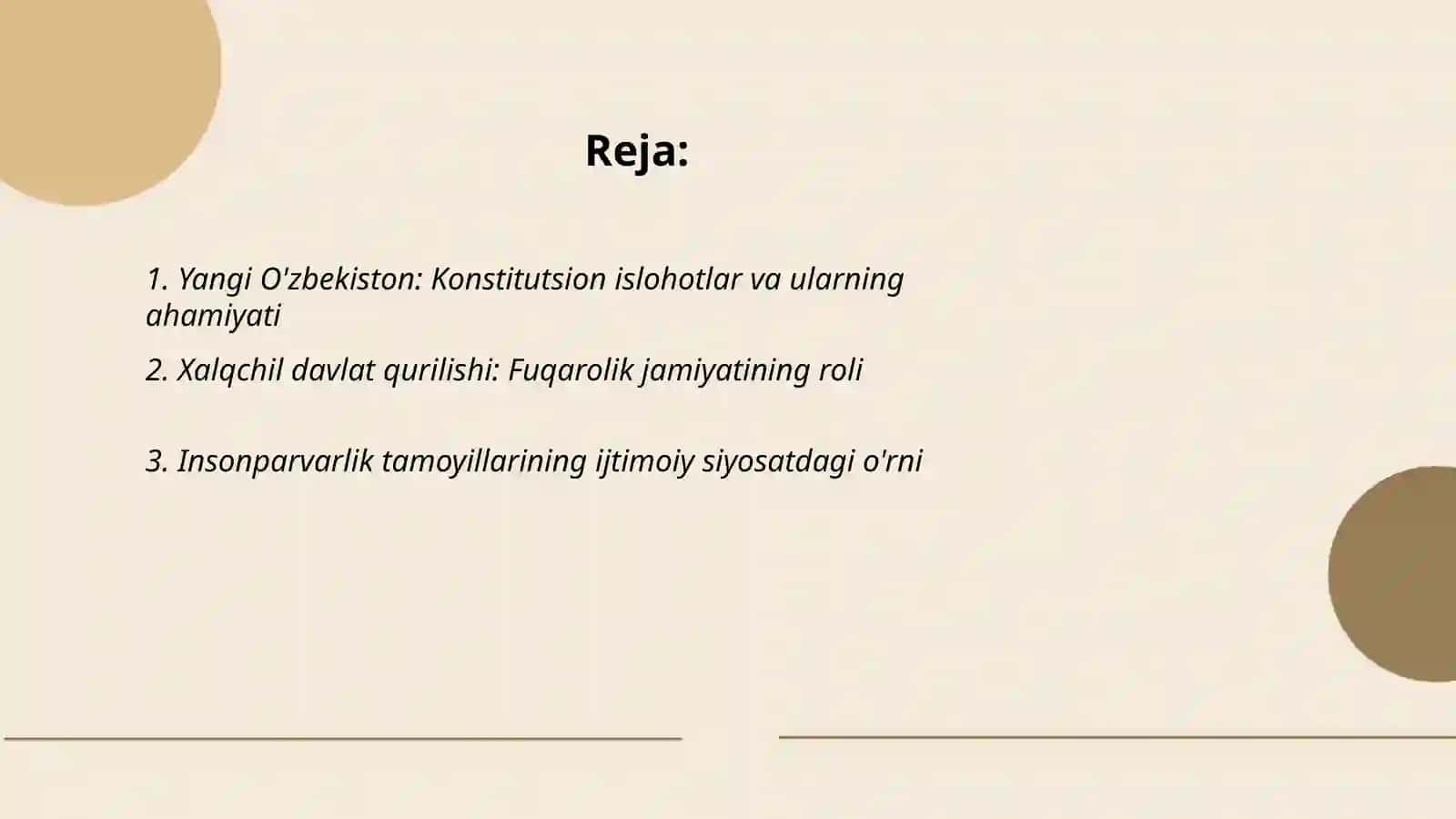 Yangi O'zbekiston: Konstitutsion islohotlar va ularning ahamiyati 2