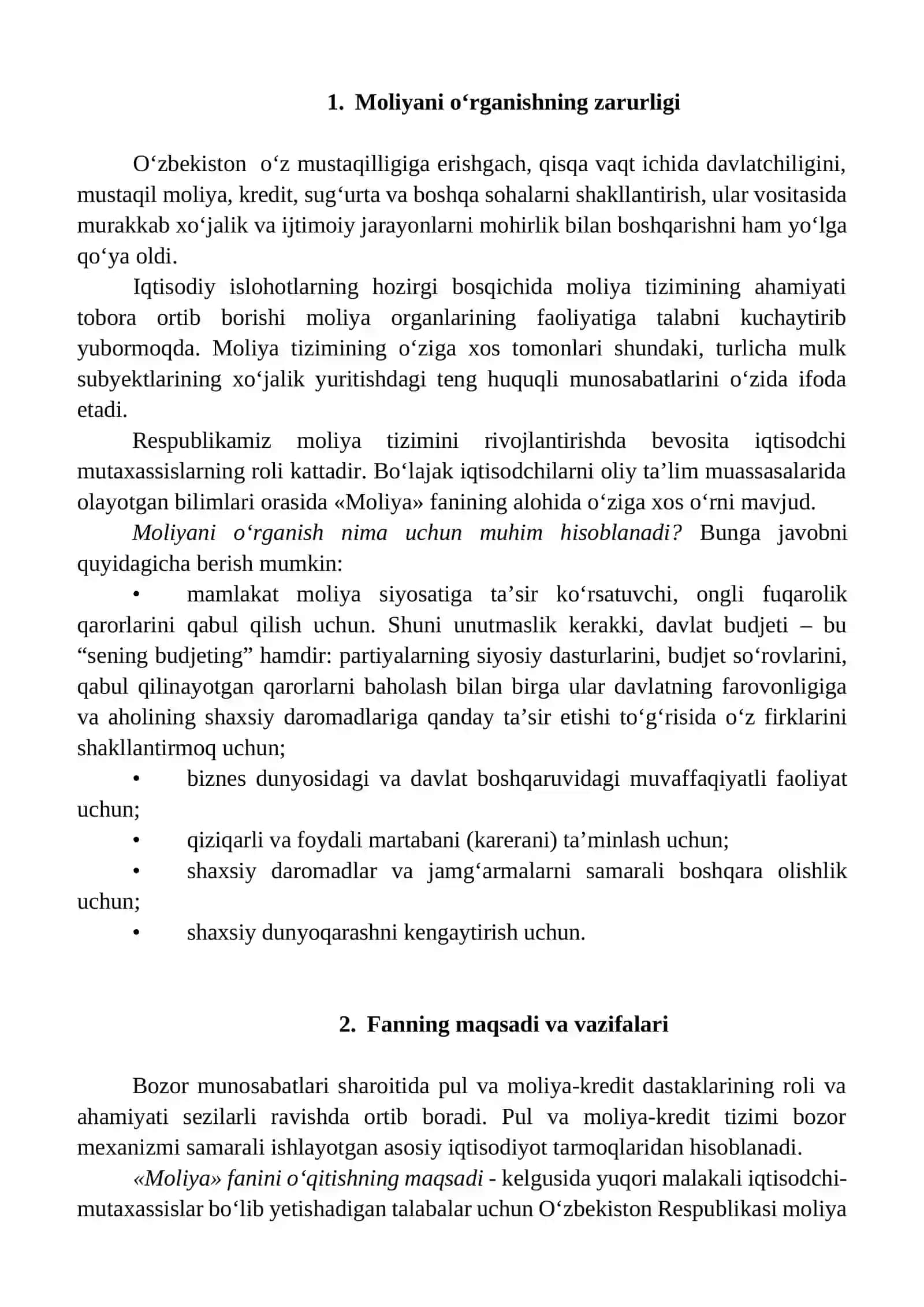 Moliyaning mohiyati va funksiyalari 2