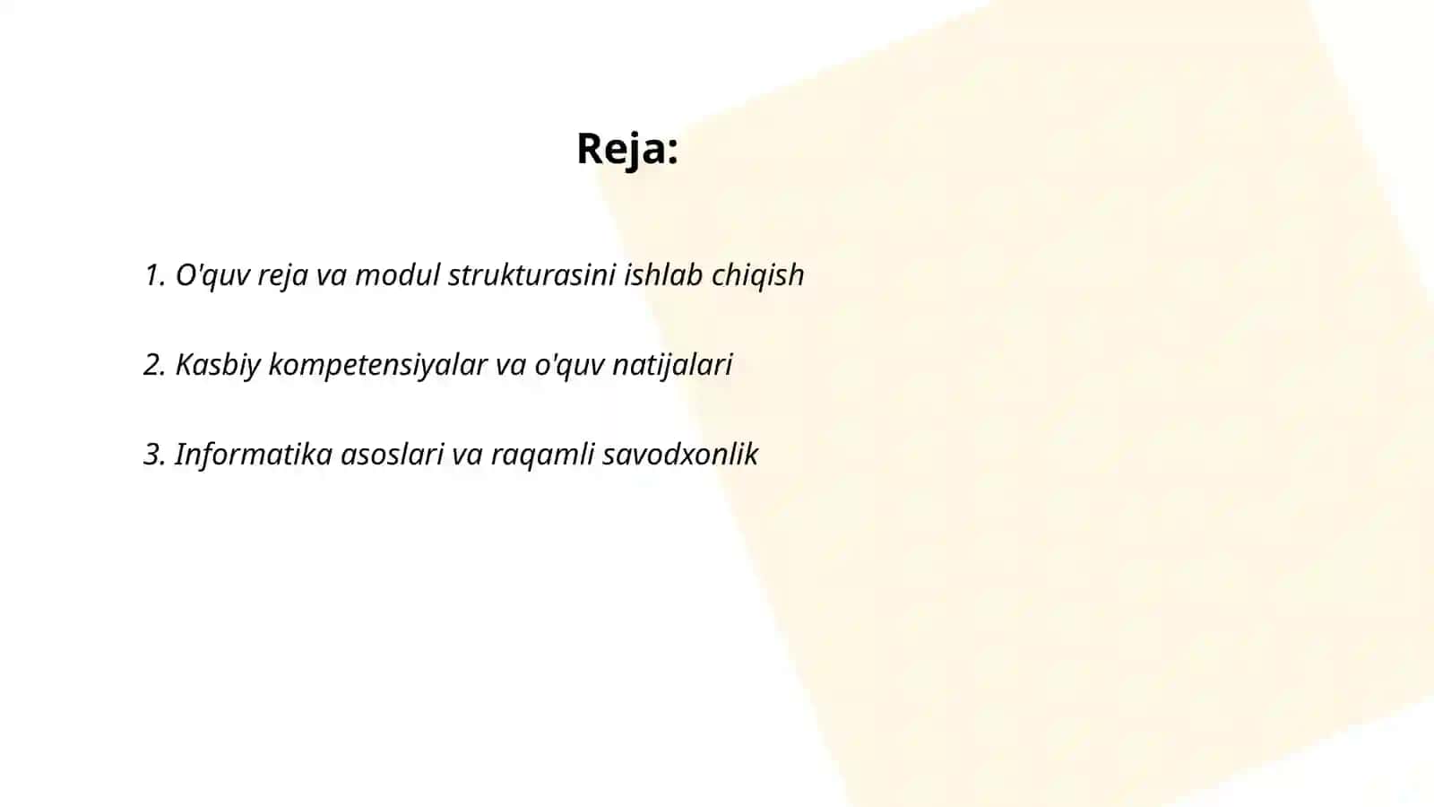 O'rta maxsus kasb-hunar ta'limida informatika va axbarot texnologiyalarining mazmuni 2