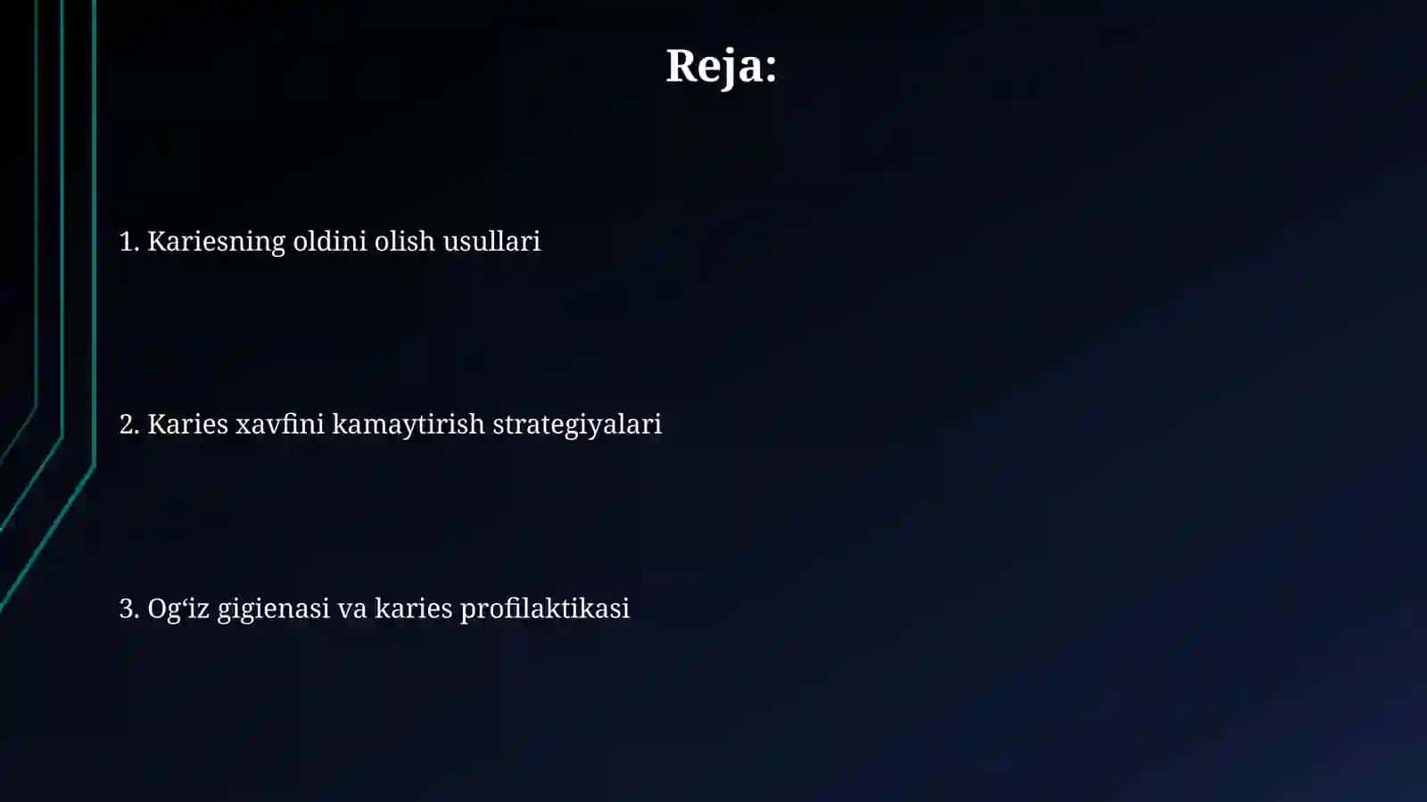 Karies kasalligini profilaktikasi 2