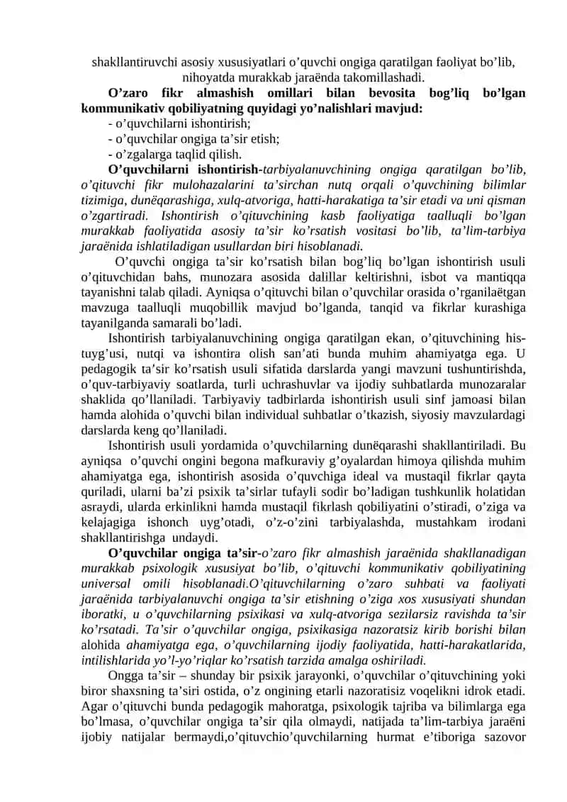 Kommunikativ malakalar va ta'sir etish 2