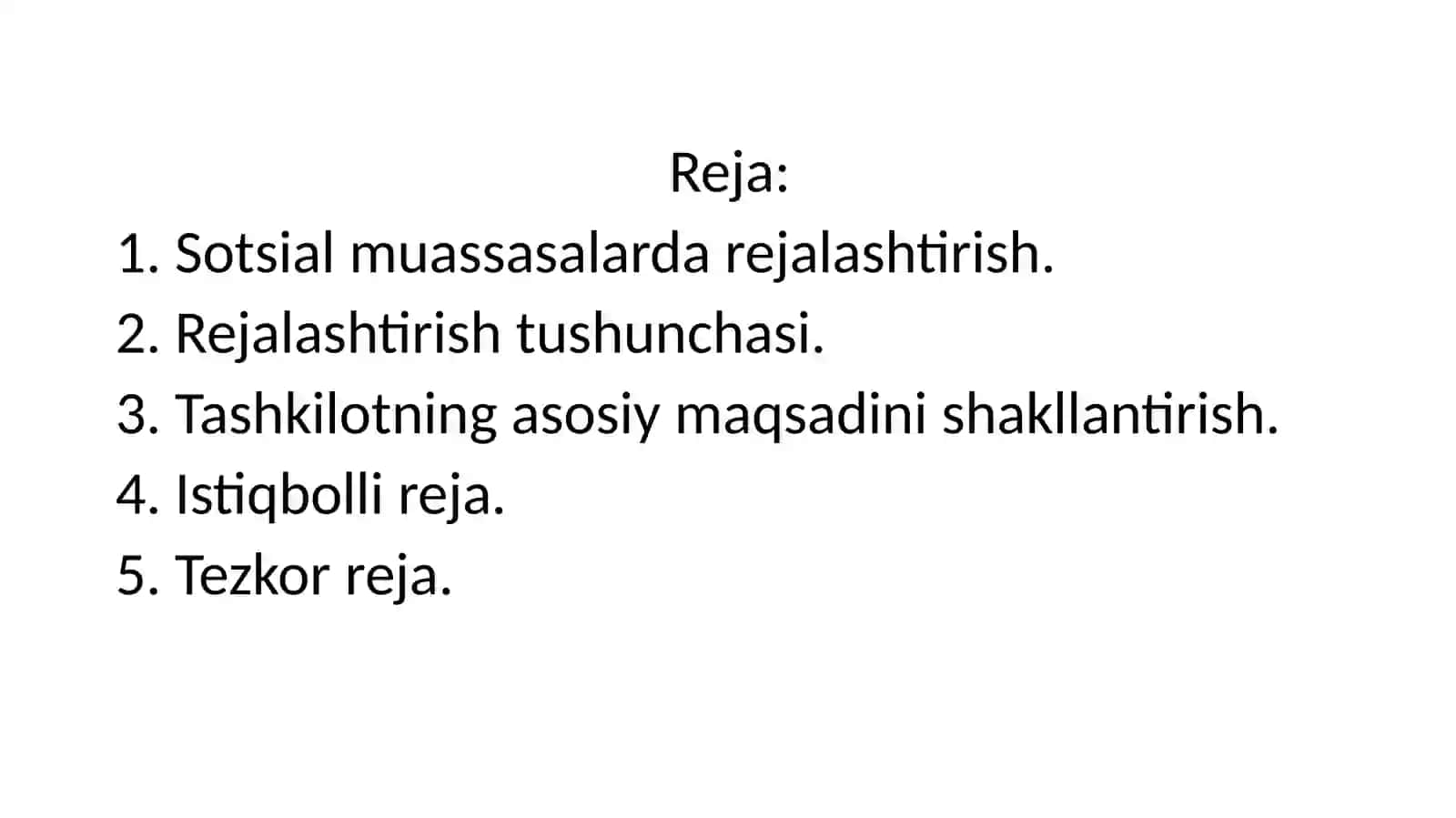 Sotsialtashkilot(xizmat)faoliyatinirejalashtirish 2