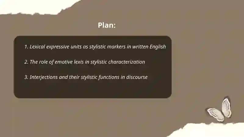 The relationship between stylistics and lexical expressive units 2