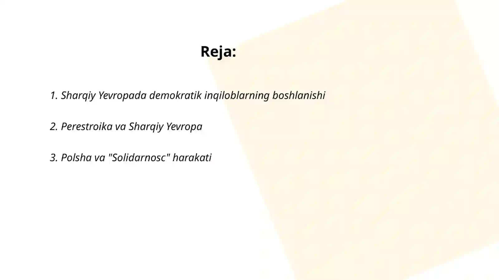 Sharqiy Yevropaning 80 yillaridagi demokratik inqiloblari 2