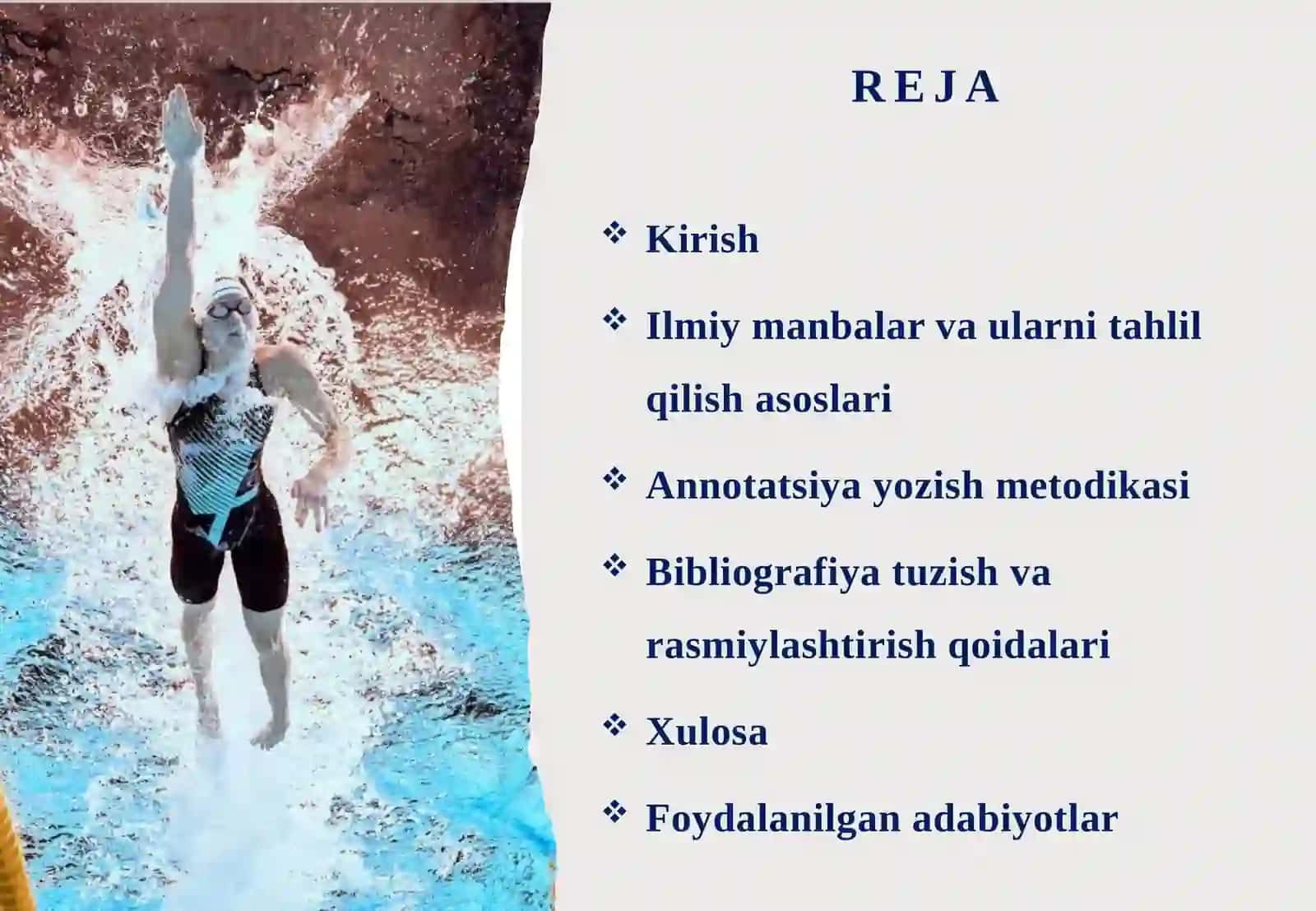 Ilmiy-uslubiy faoliyat damanbalarni tahlili, annotatsiya va bibliografiya 2