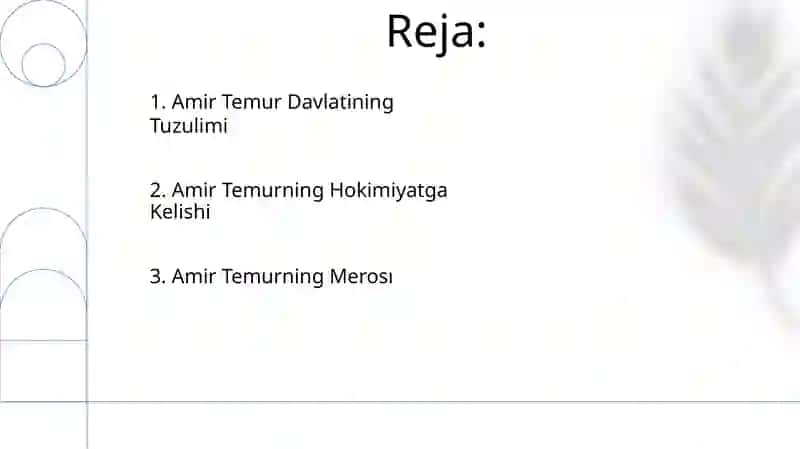 Amir Temurning davlat boshqaruvi 2
